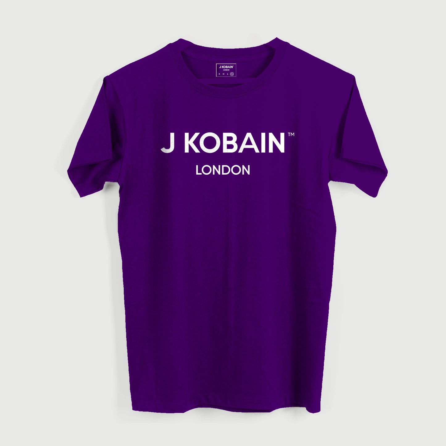 Men's Vibrant Purple Graphic Tee - Pure Cotton