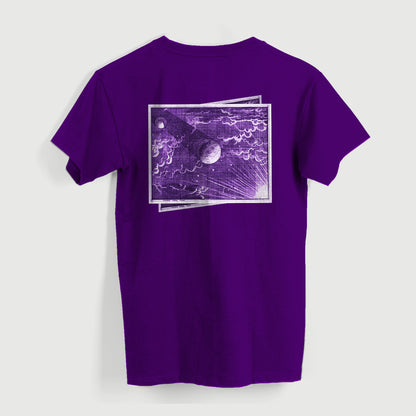 Men's Vibrant Purple Graphic Tee - Pure Cotton