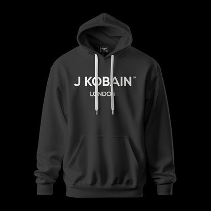 Front view of Cosmic 1181 Hoodie in onyx black with The Great Comet 1181 print