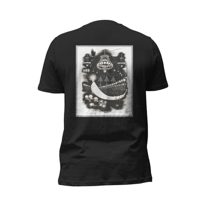 Black T-Shirt with Vintage Graphic