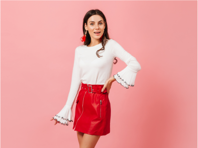Girls Skirt red